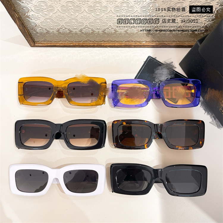 Y1VQ Versac* New square-frame sunglasses for women, stylish and unique acetate sunglasses for trendy