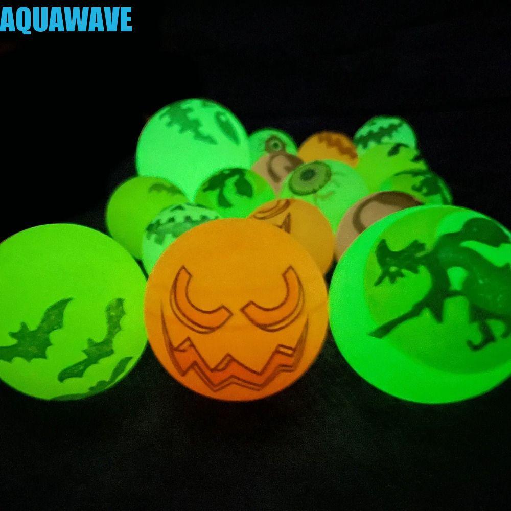 AQUAWAVE 10 ชิ้น/เซ็ต Halloween Bouncy Balls, ยืด Eyeballs น่ากลัว Bouncy Eyeball, กีฬาเกม 32 มม. Gl