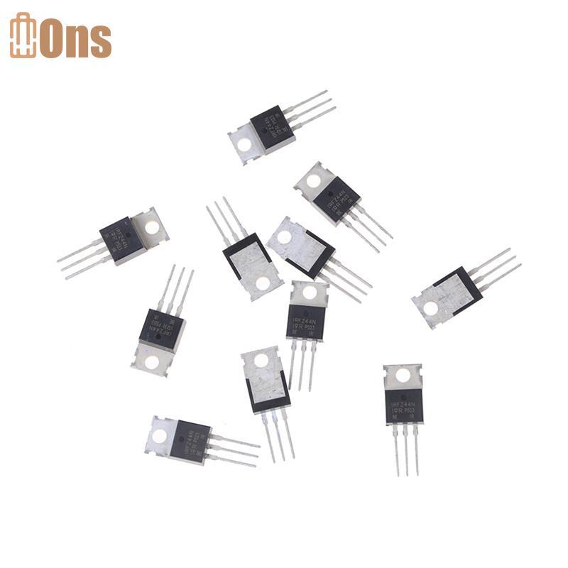 Ons 10pcs 55V 49A IRFZ44N IRFZ44 Power ทรานซิสเตอร์ MOSFET N-Channel ที่