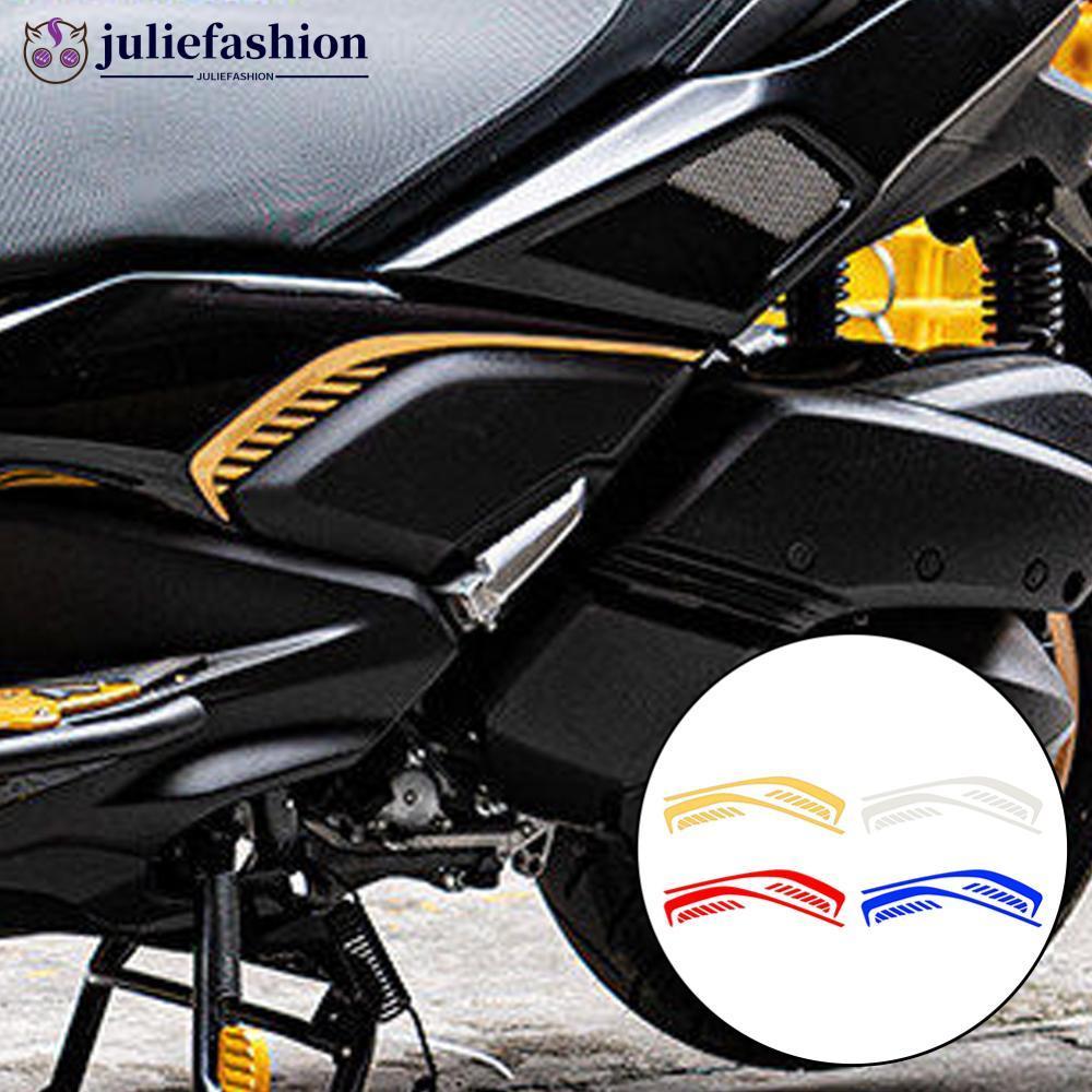 JULIEFASHION 1 คู่รถจักรยานยนต์ด้านข้างแผง Air Intake Decal สติกเกอร์สําหรับ Yamaha XMAX300 Body การ