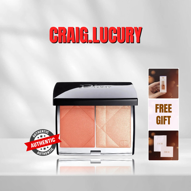 ใหม่DIOR Rouge Blush Colour Glow 8g - พาเลทหน้าอเนกประสงค์ – บลัชออนและไฮไลท์ - ของแท้