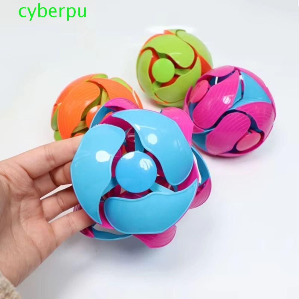 CYBERPULSE ของเล่นลูกบอลเปลี่ยนสี,พลาสติกมือถือมือโยนลูกบอลของเล่น,เครื่องประดับสร้างสรรค์ Interactive การ์ตูนคู่สี Telescopic Ball เด็กผู้ใหญ่
