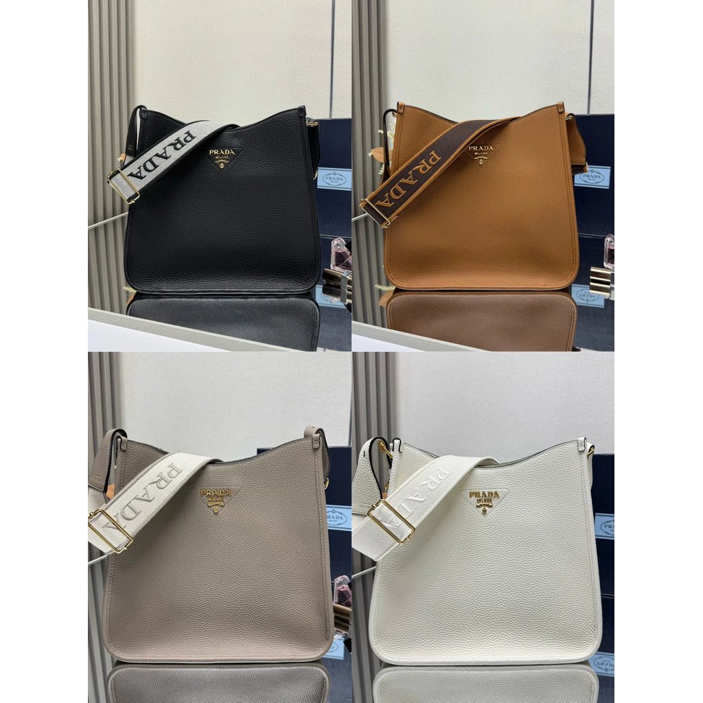 P Home/prada/prada/PRADA Prada P Home สไตล์ใหม่ VITELLO DAINO SOFT ผู้ชายผู้หญิง Cowhide Mini กระเป๋