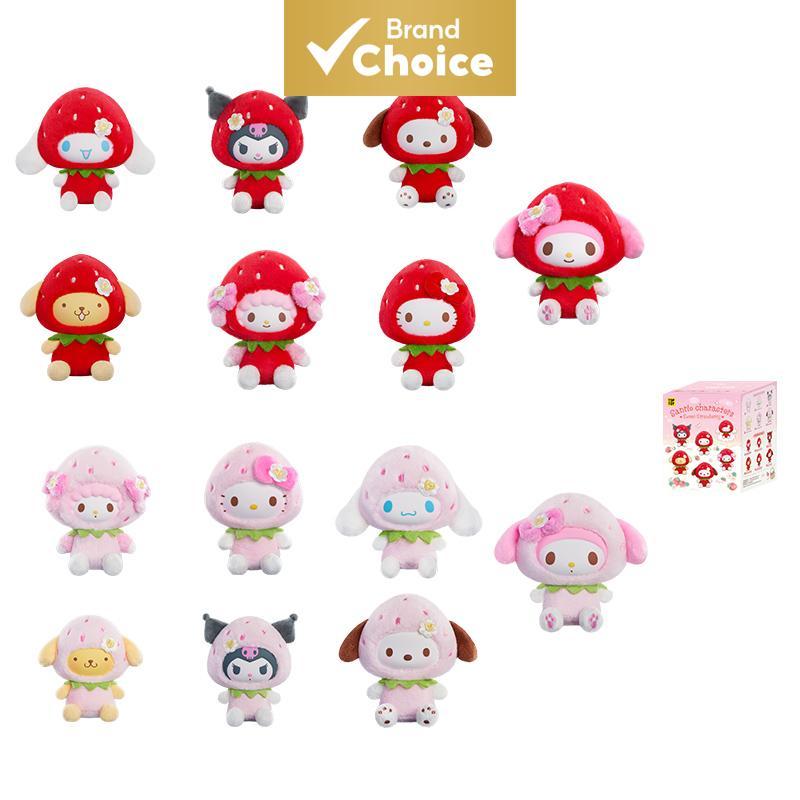 TOPTOY Sanrio Sweet Strawberry Series Plush Pendant Blind Box, Kuromi PVC พวงกุญแจ, Mystery สะสมสําหรับแฟน Sanrio, ขายร้อน