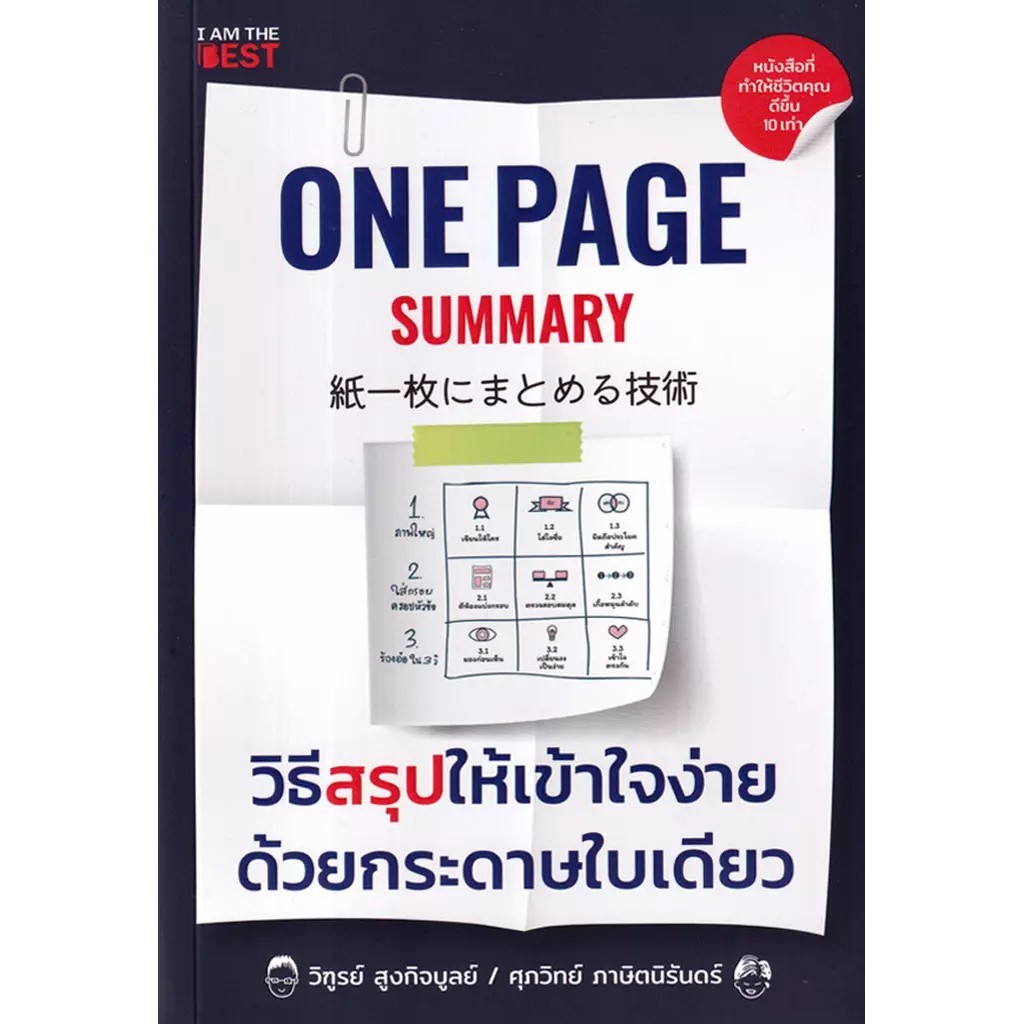 Se-ed (ซีเอ็ด) : หนังสือ วิธีสรุปให้เข้าใจง่ายด้วยกระดาษใบเดียว : One Page Summary