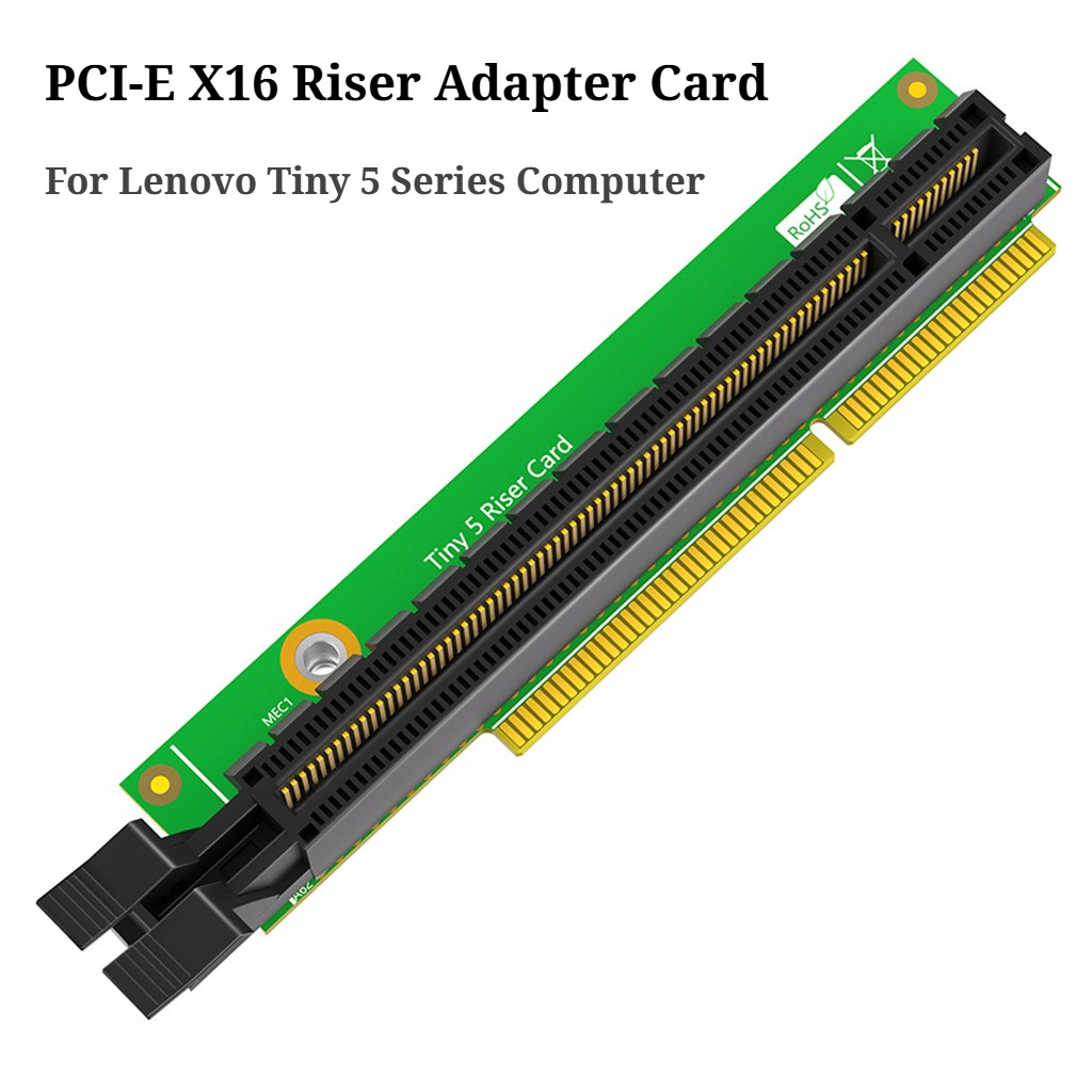 การ์ดอะแดปเตอร์ไรเซอร์ JMT PCI-E X16 เข้ากันได้กับคอมพิวเตอร์ Lenovo Tiny 5 Series RX460 / RX560 / P