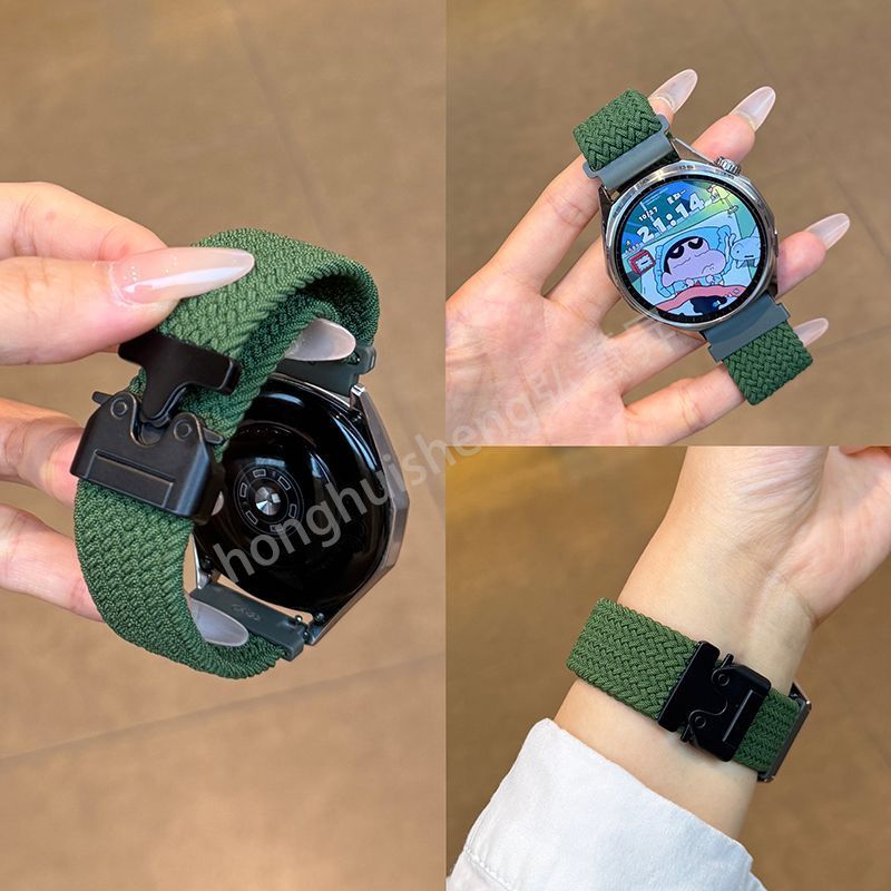 เหมาะสําหรับ Huawei runner2 สาย 5Pro ถัก watch6Pro ไนลอน GT2 ร่มชูชีพ gt6 สายรัดข้อมือสไตล์ใหม่