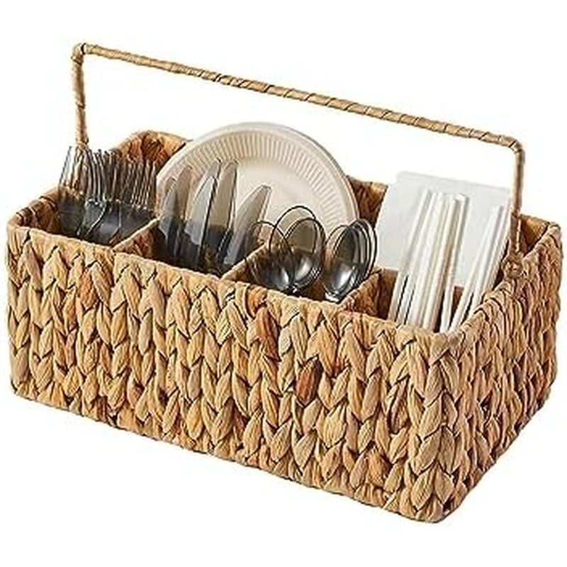 Berdeng Utensil Caddy, Utensil Basket for Table,Napkin and Utensil Holder, Silverware Caddy, Cutlery