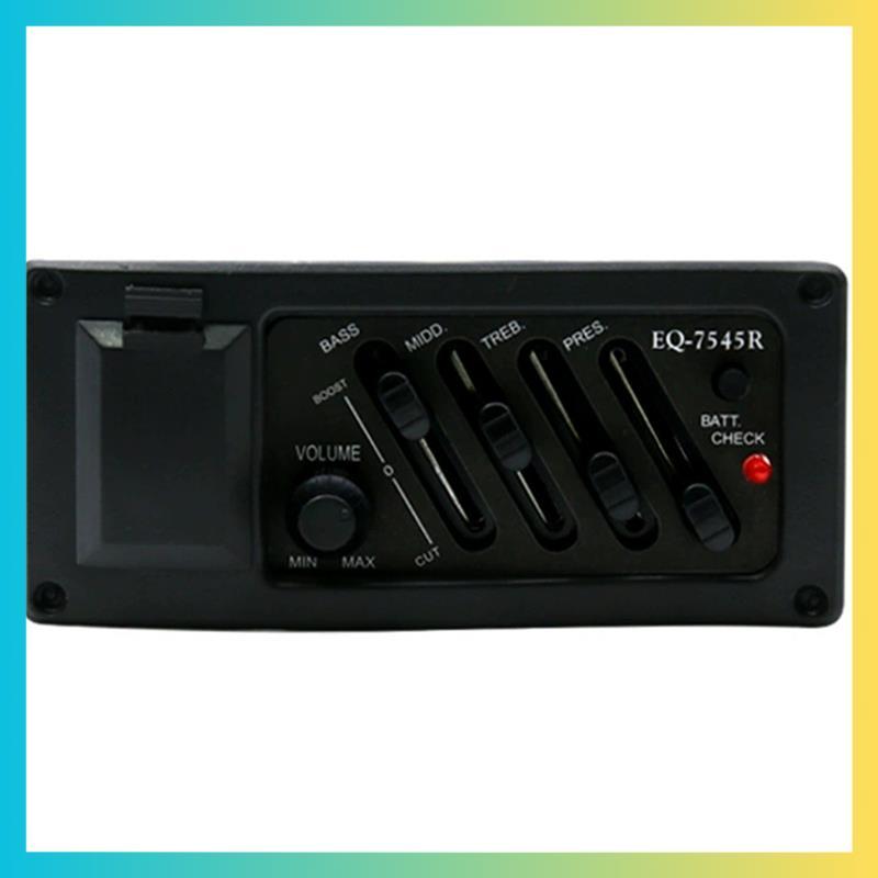 EQ 7545R Equalizer Tuner กีตาร์อะคูสติก Preamp เครื่องขยายเสียงปรับ EQ Equalizerdrumstick.th
