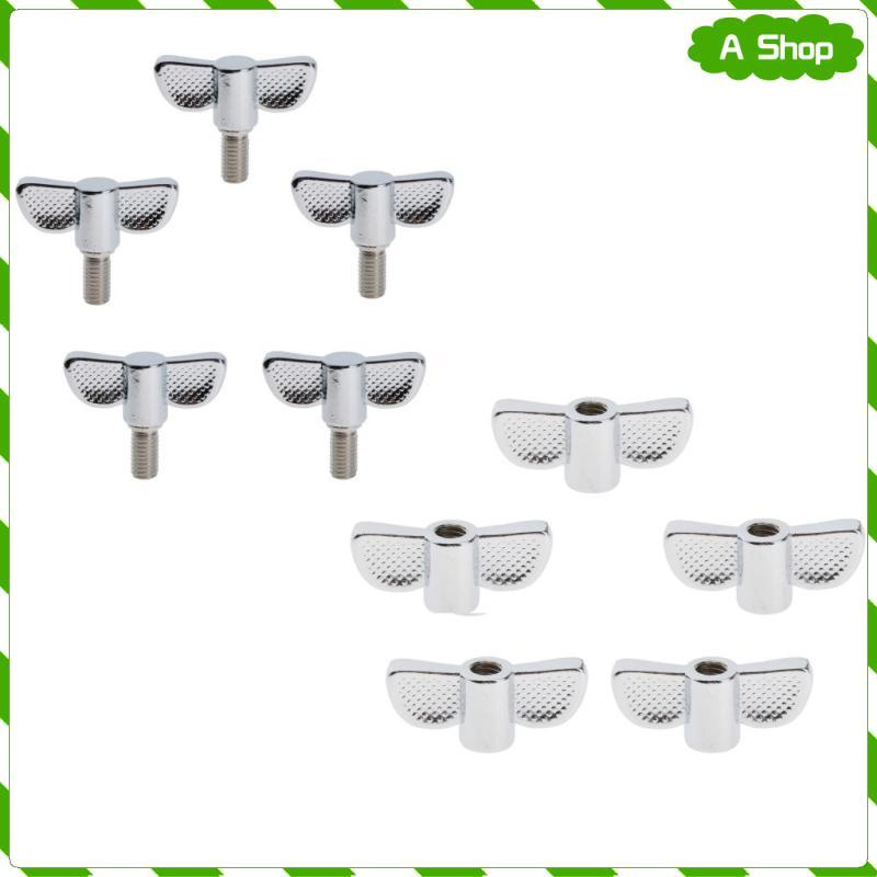 [Wishshopeeljj] Metal Cymbal Stand Wing Nut Drum Cymbal Stack Replacement Quick Release T-nut สําหรั