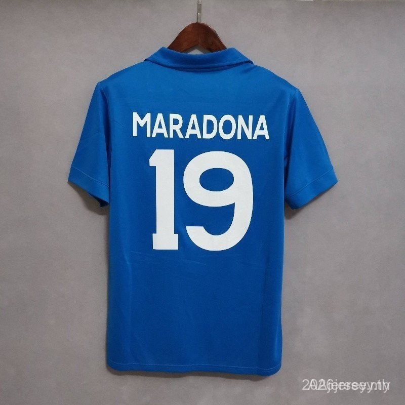 Jersey Retro Napoli ปี 89-90 เสื้อทีมฟุตบอล Napoli สำหรับผู้ชาย