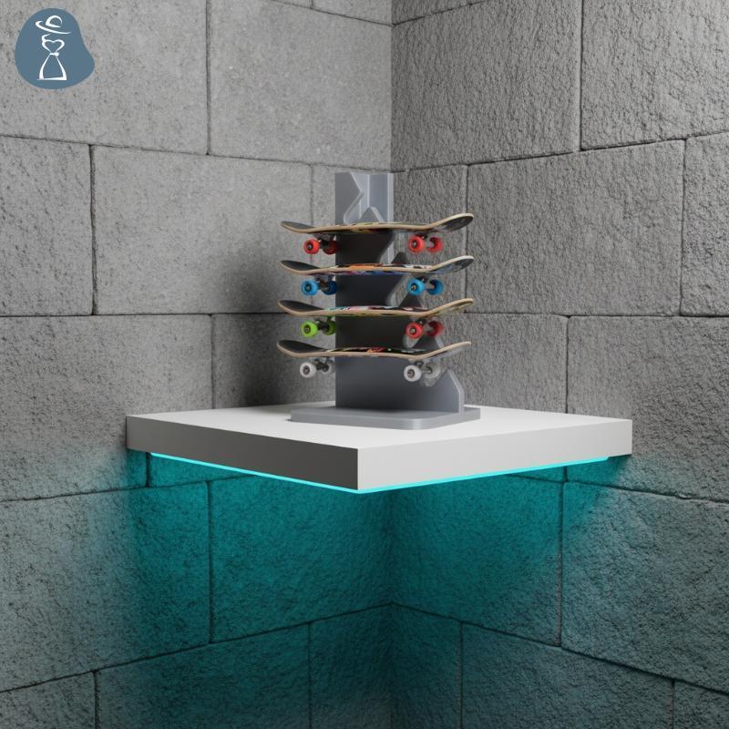 [PANDAB] Finger Skateboard Storage Ra Finger Skateboard Organizer Finger Skateboard Desktop Display 