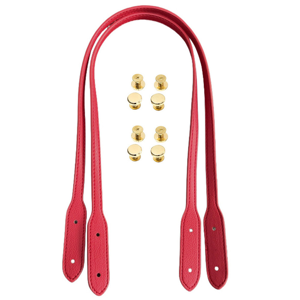 กระเป๋าถือสายรัดหมุด พร้อมอุปกรณ์เสริม DIY สีทึบ ลายลิ้นจี่แฟชั่น - รูปที่ 2