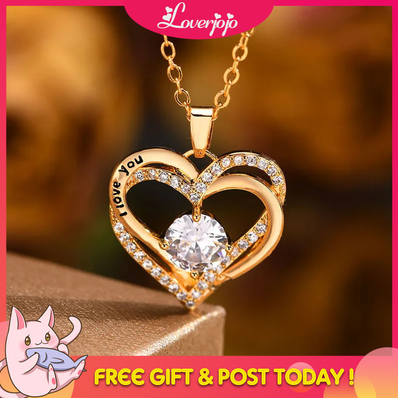 Loverjojo Vnox สร้อยคอหัวใจสําหรับผู้หญิง,หัวใจ Birthstone I Love You Jewelry สร้อยคอสําหรับภรรยาแฟน