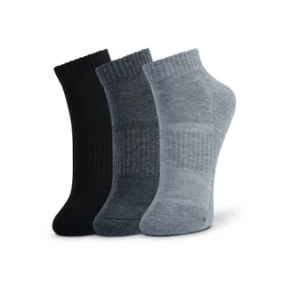 Socksy ถุงเท้าออกกำลังกาย เสริม Cushion Pad รองรับแรงกระแทก มี Tab ป้องกันข้อเท้าเสียดสี (แพ็ค 3 คู่, 12 คู่) รุ่น ZV