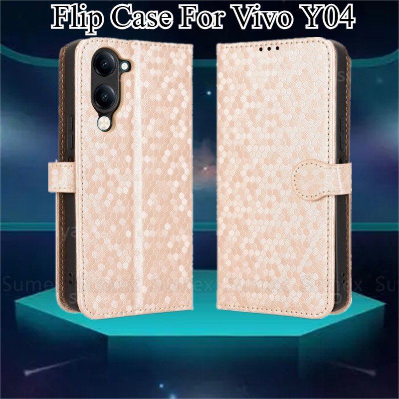 ฝาครอบหนังสําหรับ Vivo Y04 Y04S 4G Y29S Y29T 5G 2025 เคสโทรศัพท์ขาตั้งกระเป๋าสตางค์แม่เหล็กช่องใส่กา