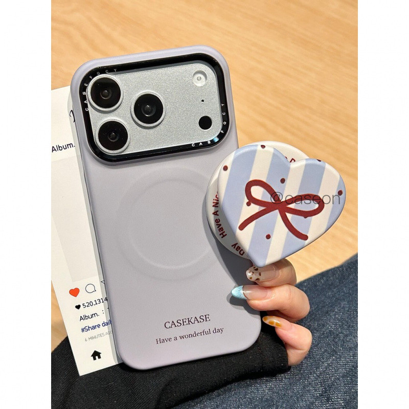 เคสน่ารักสไตล์เกาหลีฟิล์มที่ถอดออกได้แม่เหล็กครึ่งฝาครอบเคสโทรศัพท์แบบแข็งสําหรับ iPhone 17 Pro Max 16 Pro 15 14 Pro Max