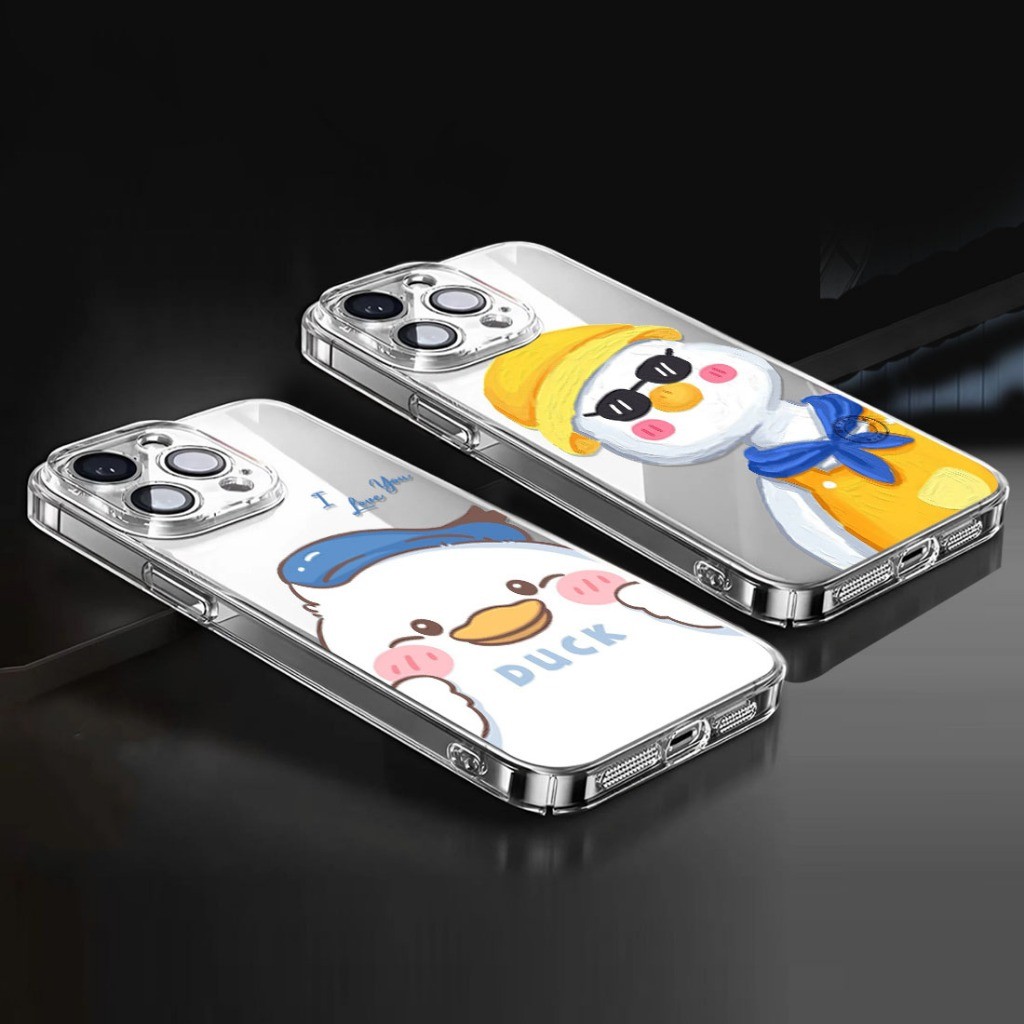 HP Sizora Softcase สําหรับ Oppo Reno 2f 3 4 4f 5 5f 6 7 8 8z 8t 10 11 11f 12 12f 13 13f 14 เป็ดน่ารั