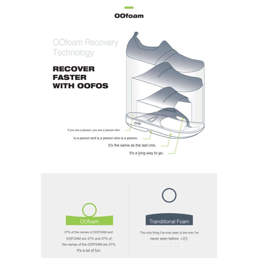 Ofos-oowah Recovery SLIDE รองเท้าแตะ-สีดํา-Unisex xqzt PZ3G 47TF 4EDQ