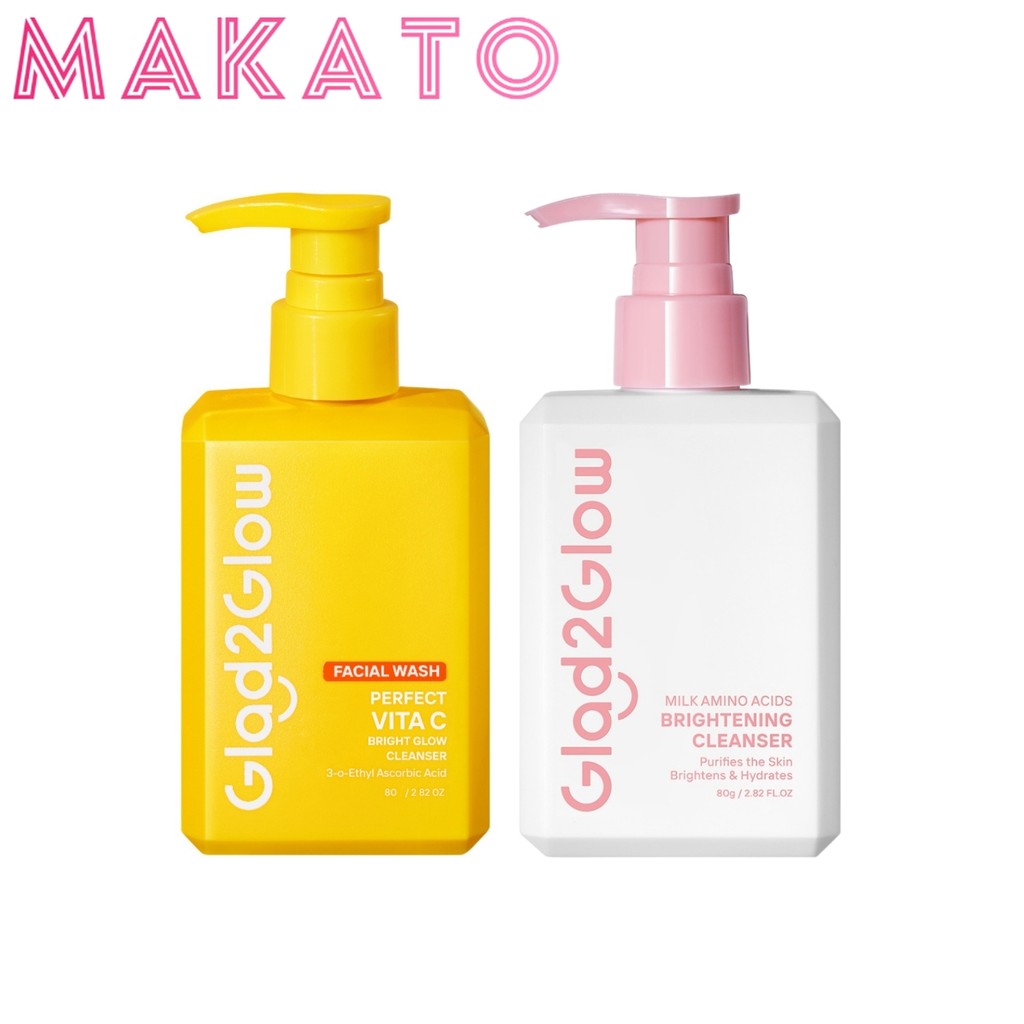 Glad2Glow Milk Amino Cleanser/ Perfect Vita C เจลล้างหน้า โฟมล้างหน้า เนื้ออ่อนโยน ล้างสะอาด 80g