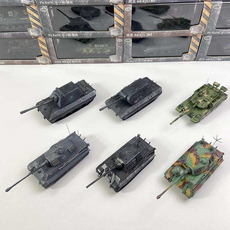 1/72 เยอรมัน Tiger King สไตล์ E100 Tiger Hunter จีน ZTZ99A รถถังหลักทหารโลหะผสมผลิตภัณฑ์สําเร็จรูปรุ