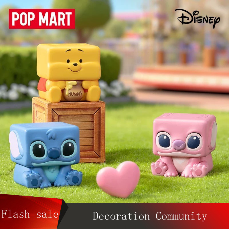 ของแท้ POPMART POPMART Disney Classic POP CUBE-3 Series รูป Mystery Box ของเล่นของขวัญ