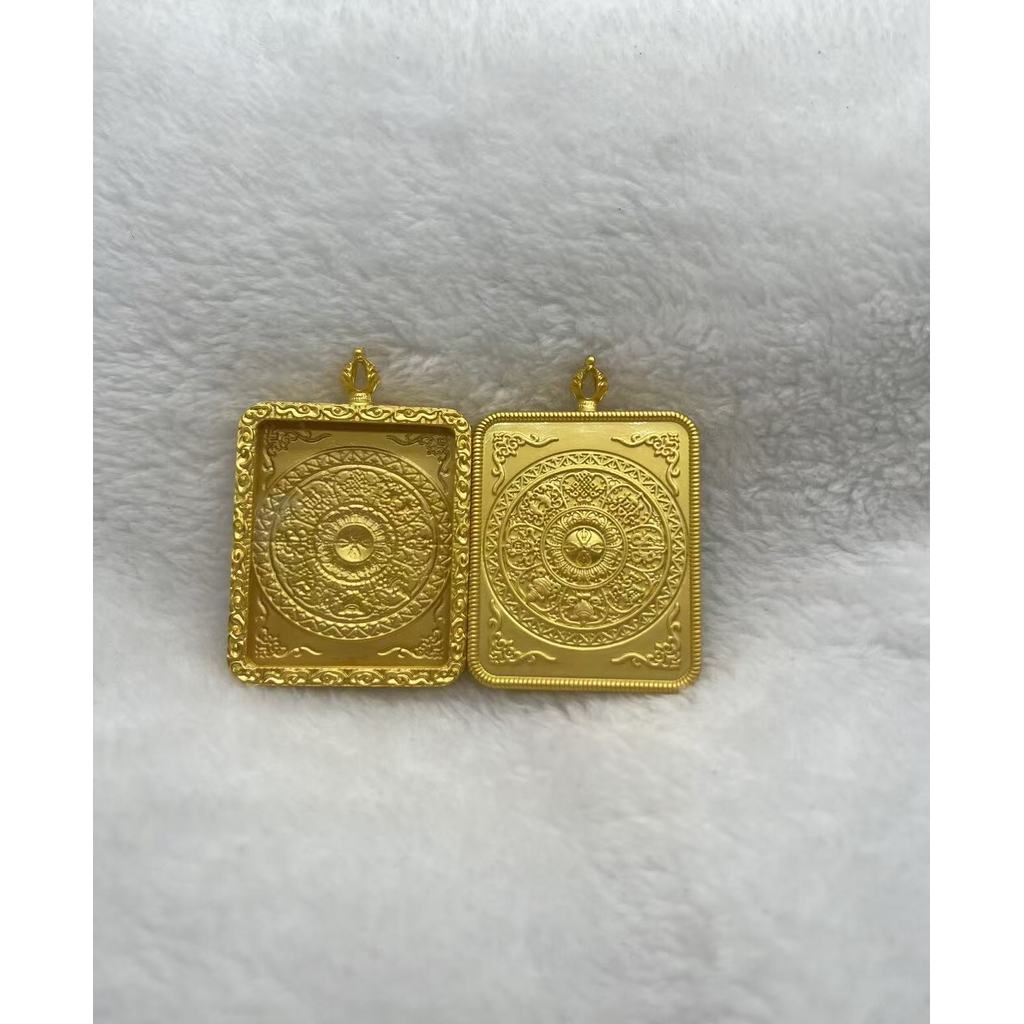 Titanium Steel Shell Thangka Box Empty Box Ten Phases Free Gawu Box Pendant Portable Amulet C251221