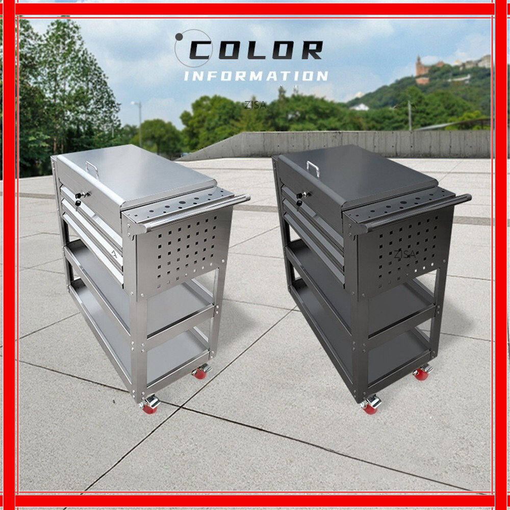 Heavy Duty Trolley Screwdriver Storage Rack Wrench Tool Box Cabinet Workshop Drawer Trolley Organize