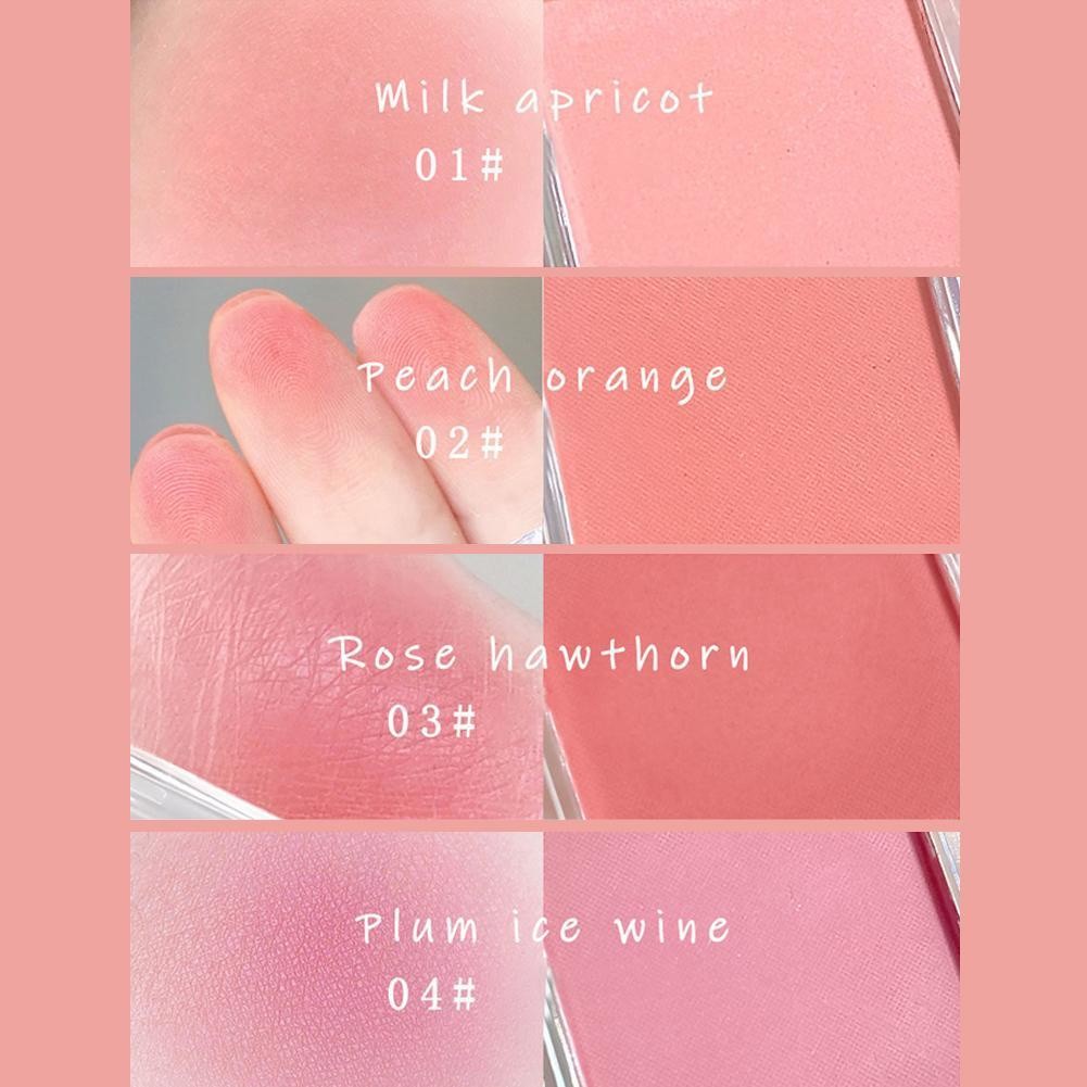 Monochrome Powder Blusher Matte Blusher ติดทนนาน P4t9 แต่งหน้า I0s0