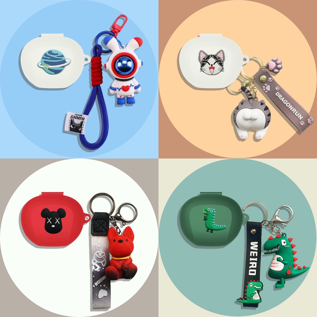 Case for EDIFIER NeoBuds Pro3 Silicone Soft Case Cute Cartoon Astronaut Keychain Pendant Suitable fo