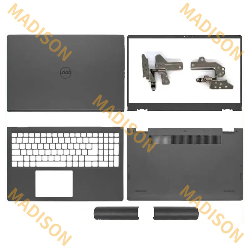 ใหม่สําหรับ Dell Inspiron 15 3510 3511 3515 3520 3521 LCD ปกหลังด้านหน้าบานพับ Parmest ด้านล่างกรณี 
