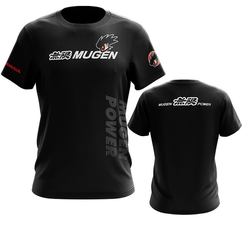 MUGEN BAJU POWER VER 5 ญี่ปุ่น Honda Racing Key JS Racing Sport เสื้อยืด