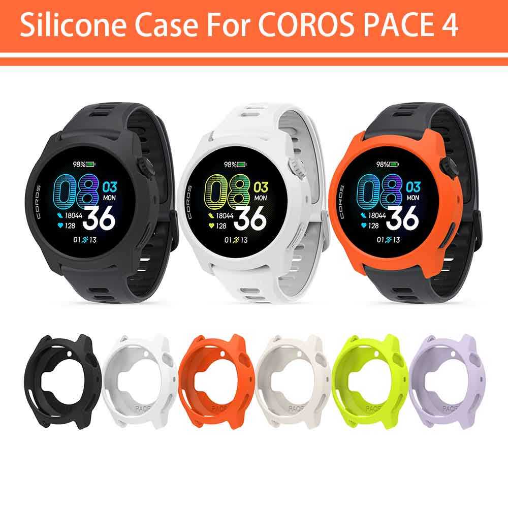 เคสป้องกันสําหรับ COROS PACE 4 ฝาครอบซิลิโคนกรอบกันชนเปลี่ยนสําหรับ Coros Pace 4 อุปกรณ์เสริมสมาร์ทวอทช์