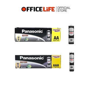 [มี สคบ. ของแท้] Panasonic (พานาโซนิค) ถ่าน เครื่องใช้ไฟฟ้า รุ่น NEO ก้อนดำ ขนาด AA / AAA / C / D ( ยกกล่อง )