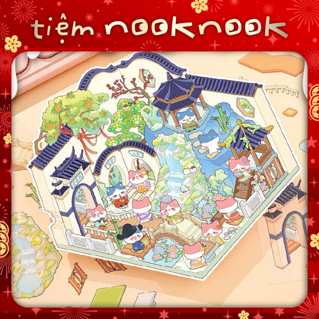 STORE LINE, TRADITIONAL SERVICES - สติ๊กเกอร์ 3 มิติจําลองพื้นที่ น่ารัก ผ่อนคลาย สติ๊กเกอร์ 3 มิติ