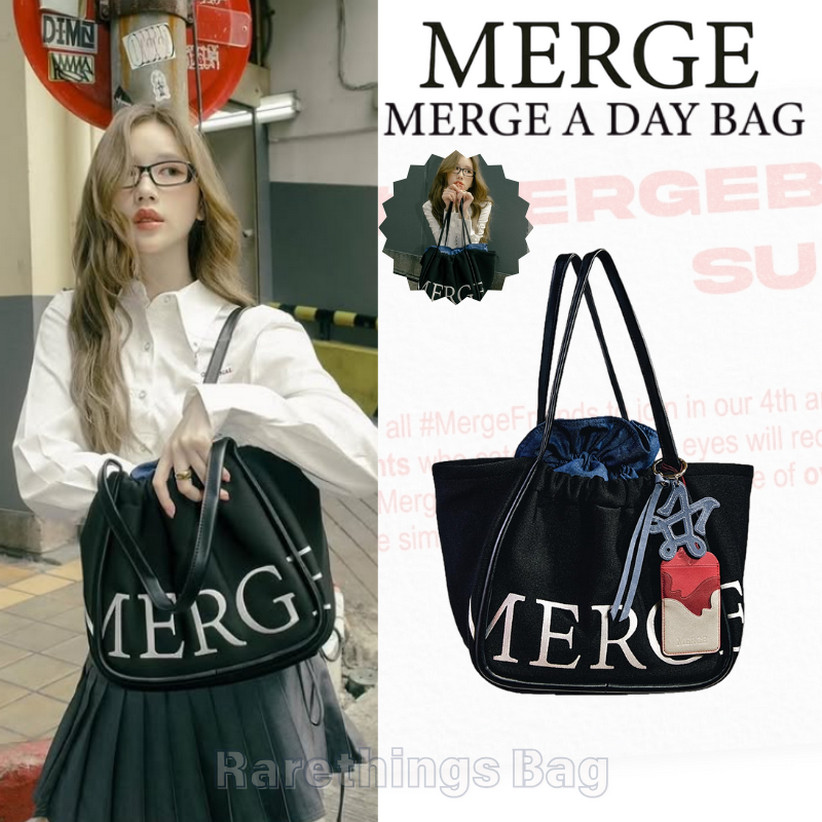 พร้อมส่ง❗     in ‘Black’ Tote Bagของแท้% ✅กระเป๋า official ส่งต่อ กระเป๋าTote merge กระเป๋าโท