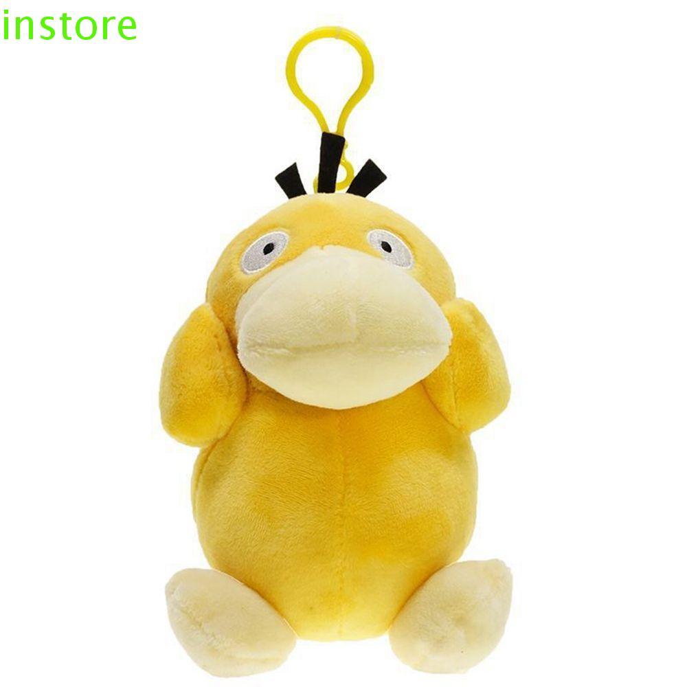 INSTORE Pokemon Psyduck จี้เป็ดสีเหลืองเล็กๆบุคลิกภาพที่ไม่ซ้ํากันของเล่นเด็กของขวัญ Psyduck พวงกุญแ