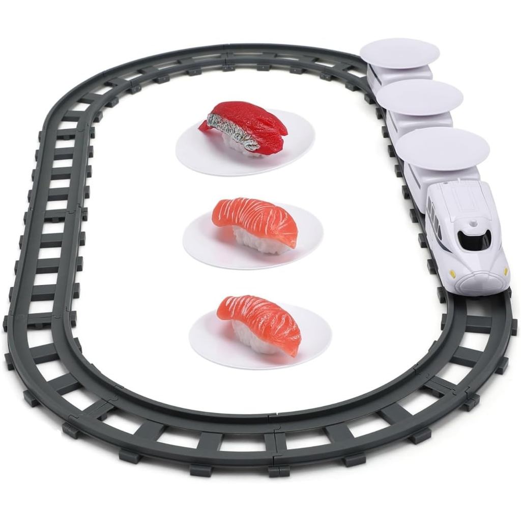 1 set of conveyor sushi toy train with rail, remote control train, sushi-go, birthday train, sushi t