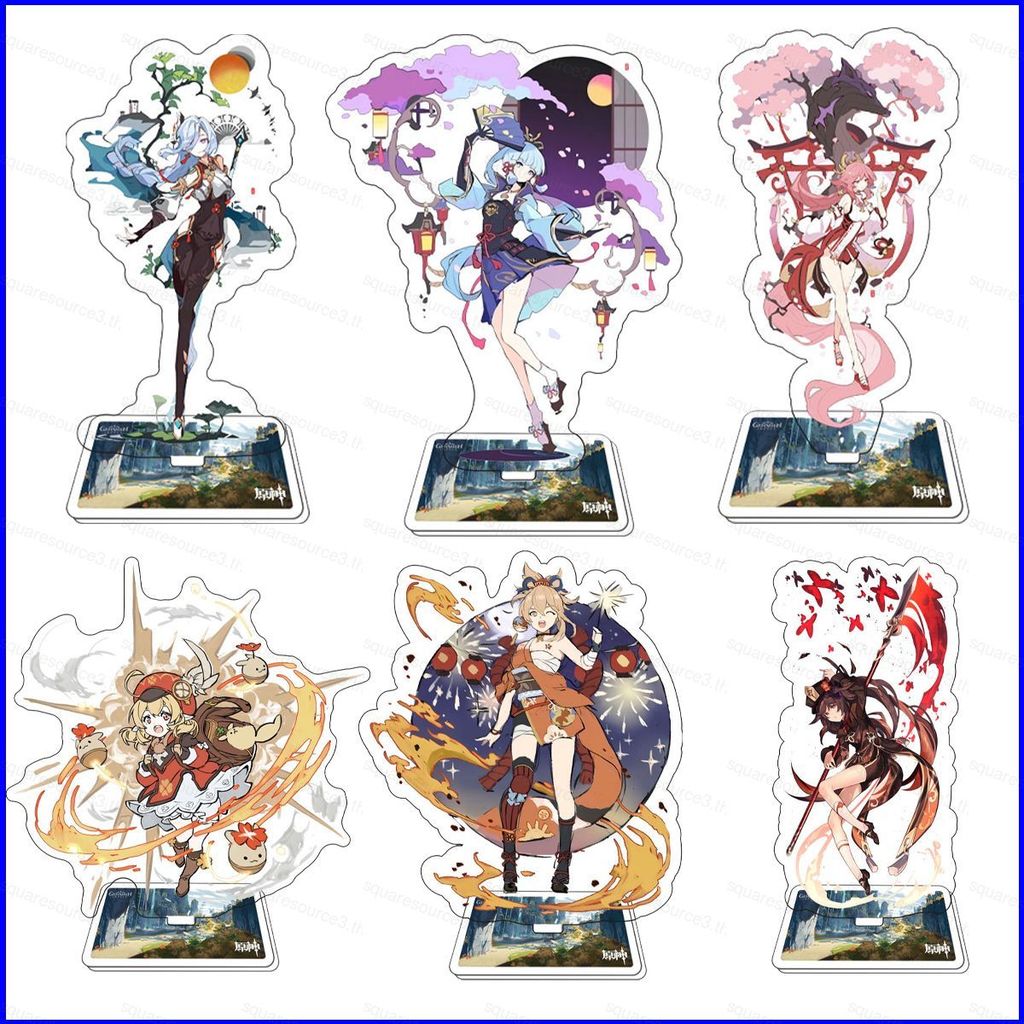 Genshin Impact อะคริลิค Yae Miko Kamisato Ayaka Shenhe Yoimiya ตุ๊กตาการ์ตูน Action Figure ของขวัญสํ