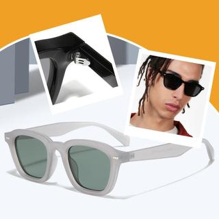 Vintage Square-frame Sunglasses For Men Women Fashion Accessories Z8e1