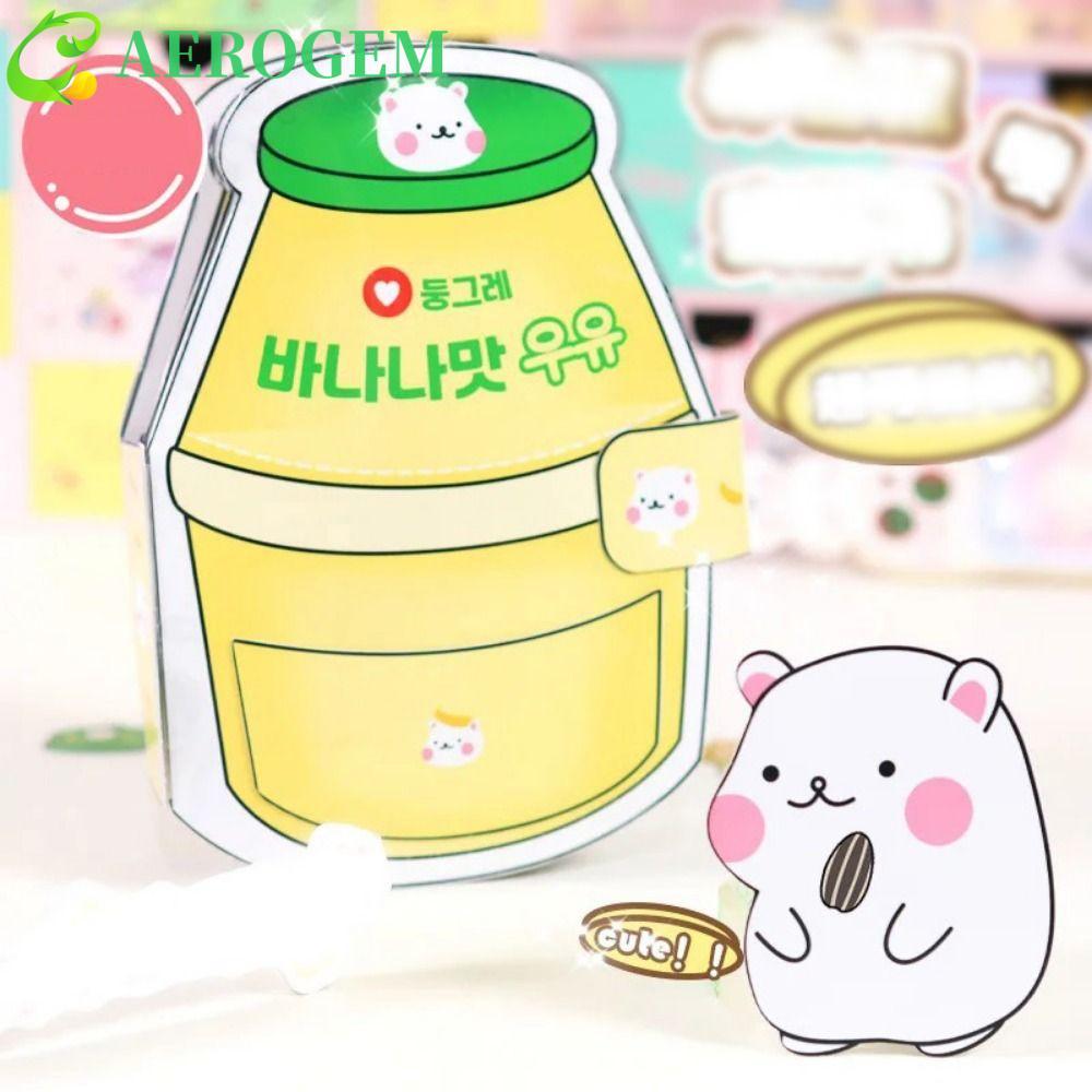 AEROGEM Banana Milk Quiet Book, Beanie Book Material Pack Montessori Hamster Banana Milk Quiet Book,