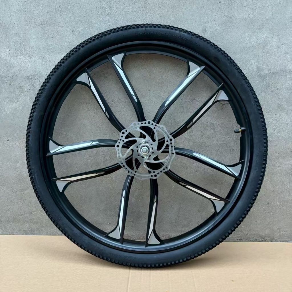 ชุดล้อจักรยานจักรยานเสือภูเขา 87 ซม. แมกนีเซียมอัลลอยด์ล้อแบริ่ง Eleven ชิ้นดิสก์เบรกสีสันสดใส