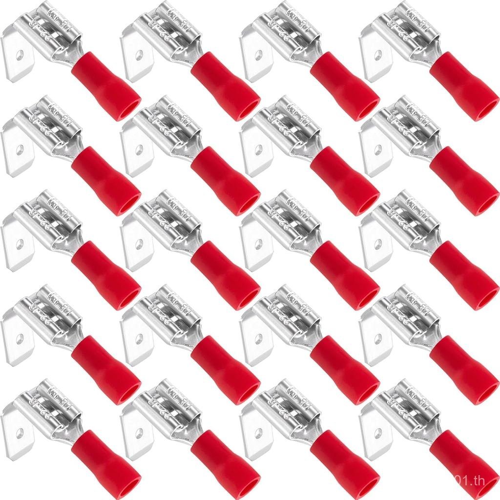 ANCIRS 20pcs Piggyback Spade Connectors, Quick Disconnect Piggyback Spade Assortment Kit, Semi-Insul
