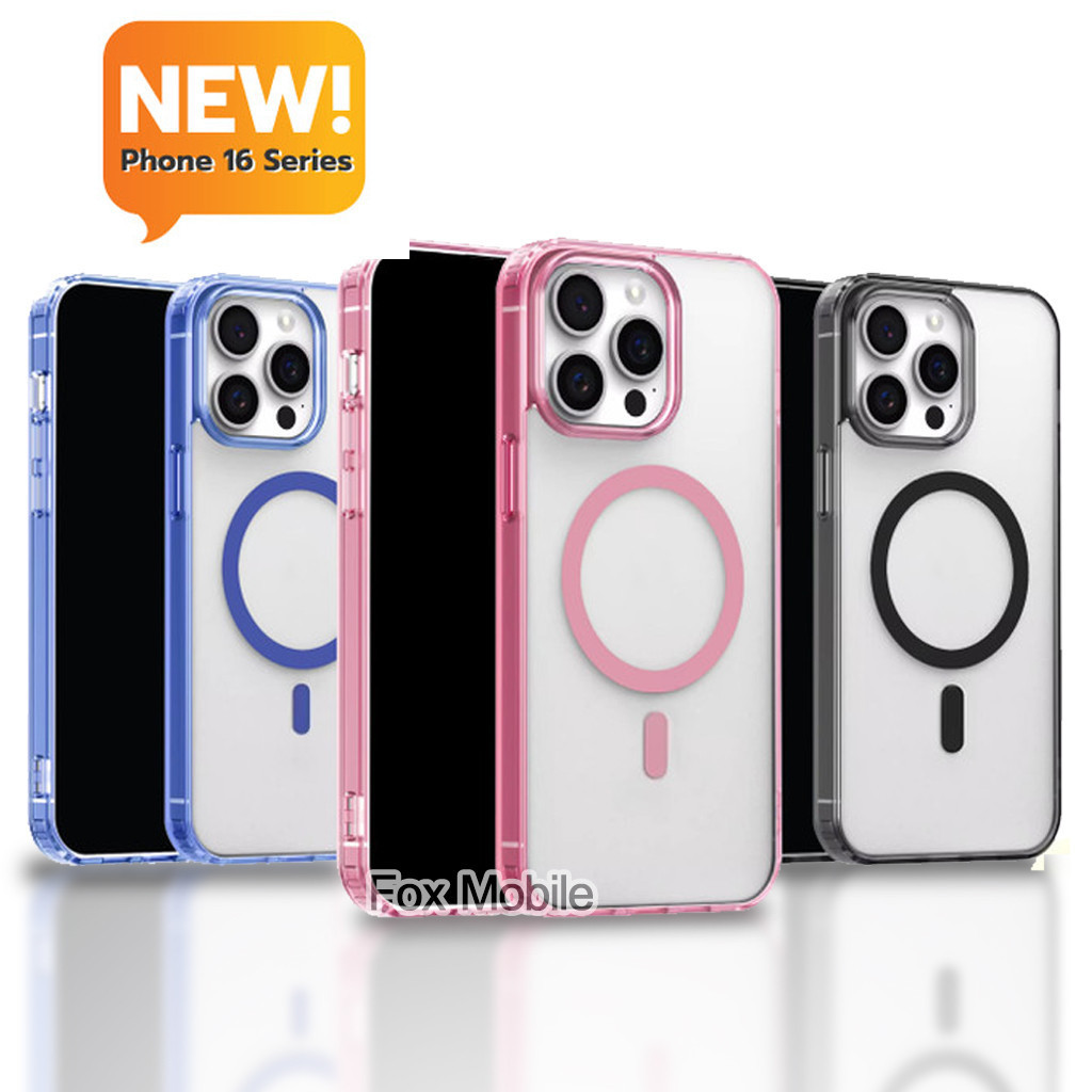 Case Matt Case เคส แม่เหล็ก ชาร์จไร้สาย สำหรับ iPhone 11/12/13/14/15/16 Pro,Plus,Promax 13PM 14PM 15