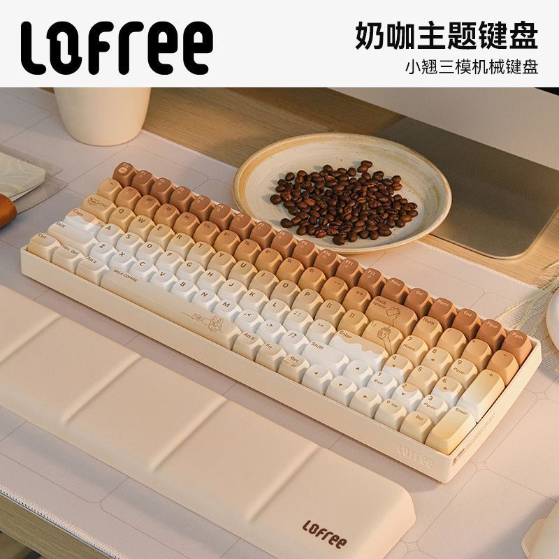 กุ้ยโจว หวนไซ เทคโนโลยี ร่วม., จํากัด Lofree Lofree Milk Coffee Mechanical Keyboard ไร้สายบลูทูธแท็บ