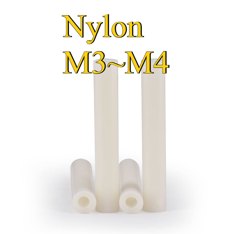 คอลัมน์แยก ABS สีขาว, คอลัมน์แยกฉนวน, คอลัมน์แผ่นพลาสติก 3mm4mm ผ่านคอลัมน์ปลอกไนลอน [CZT-MB]