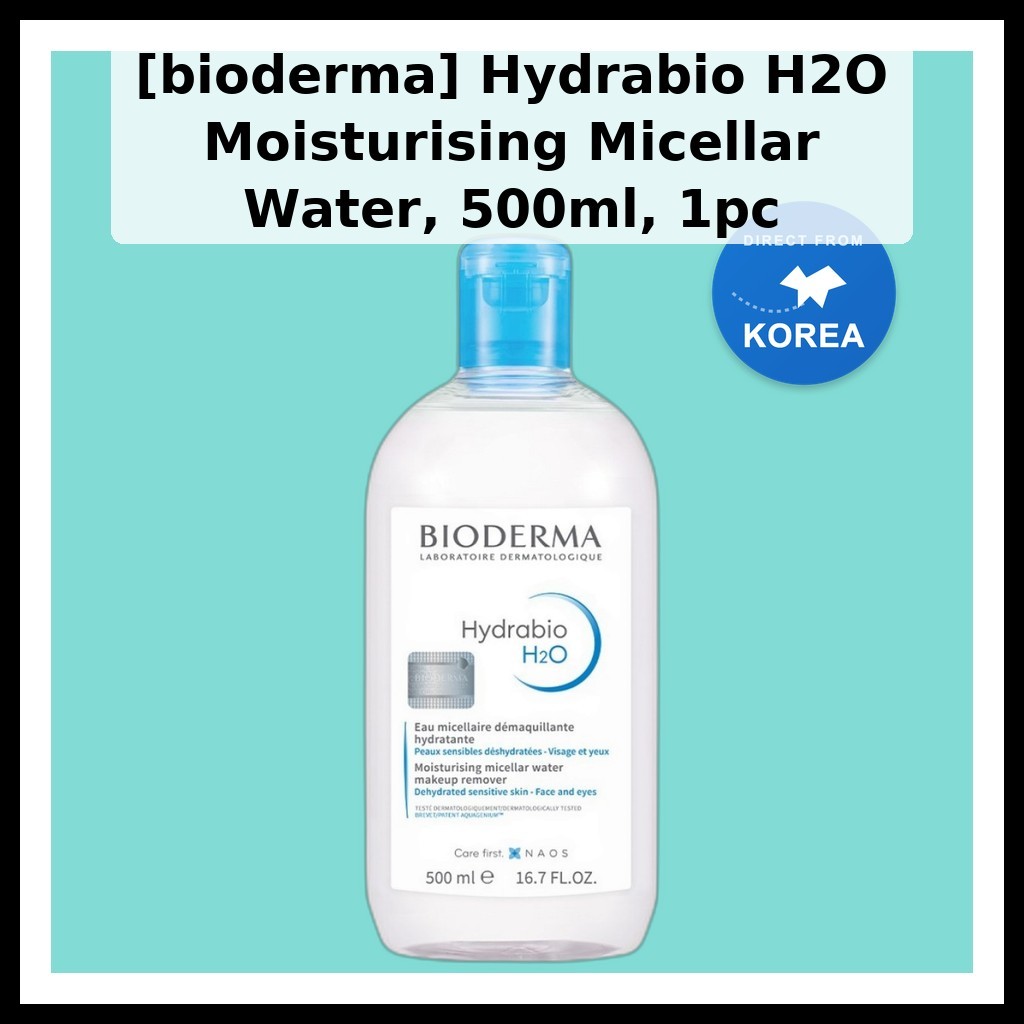 [bioderma] Hydrabio H2O Moisturising Micellar Water, 500ml, 1 ชิ้น / Korean Micellar Water / Makeup 