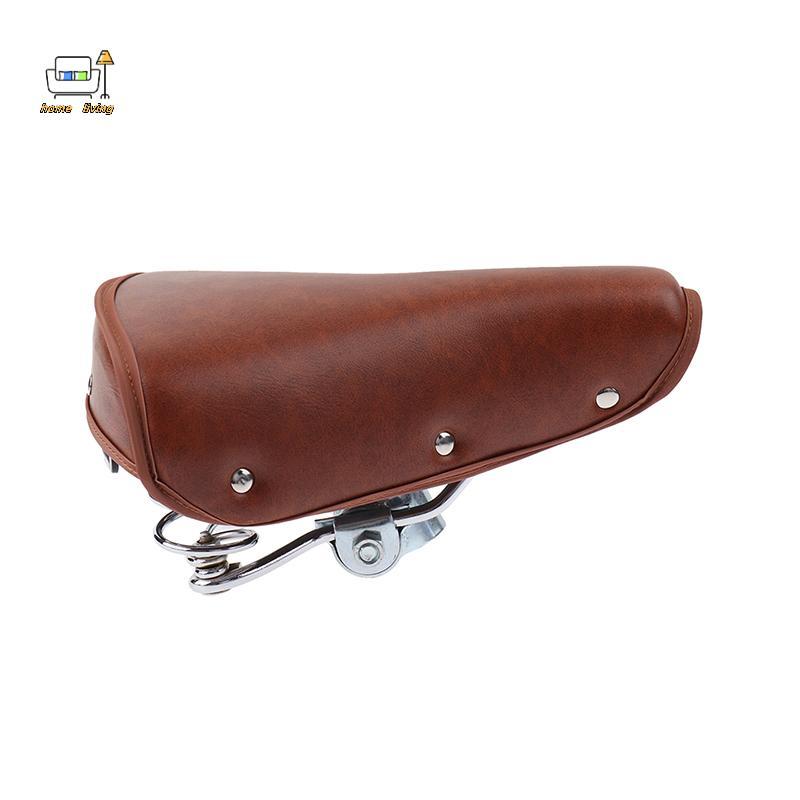 [Onw] Vintage Retro Bike Cycle PU Leather Saddle Seat Springfortable Seat [th]