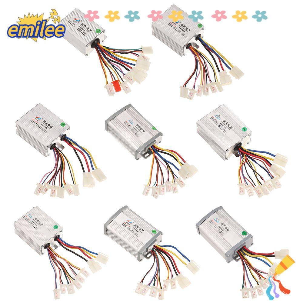 EMILEE ตัวควบคุมจักรยานไฟฟ้า รองรับแบตเตอรี่ 24V, 36V และ 48V