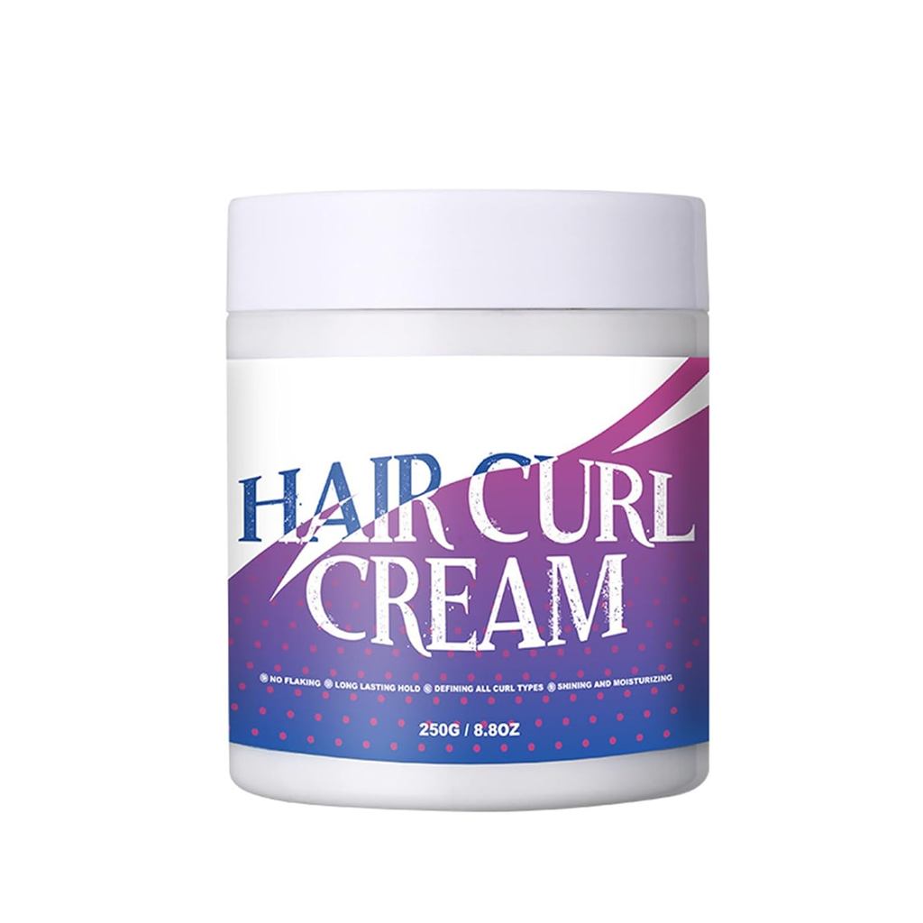 Curl Dinning Cream Hair-Smoothing Curl Cream Moisturising Anti-Frizz Curl Activator Cream Hair Care 